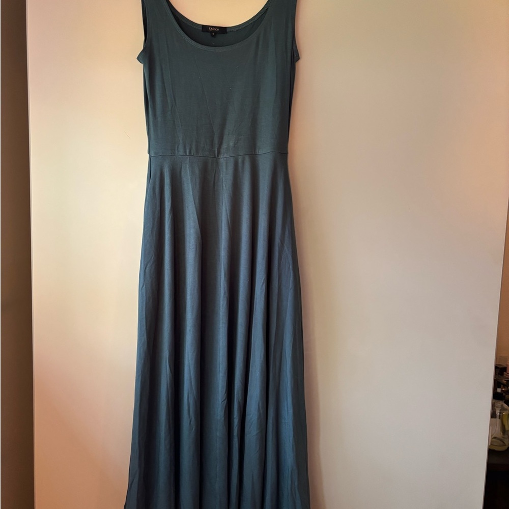 Quince Fit & Flare Tencel Jersey Midi Dress